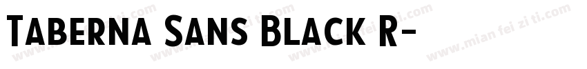 Taberna Sans Black R字体转换